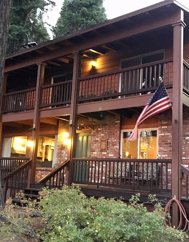 Front of 2-Story Cabin